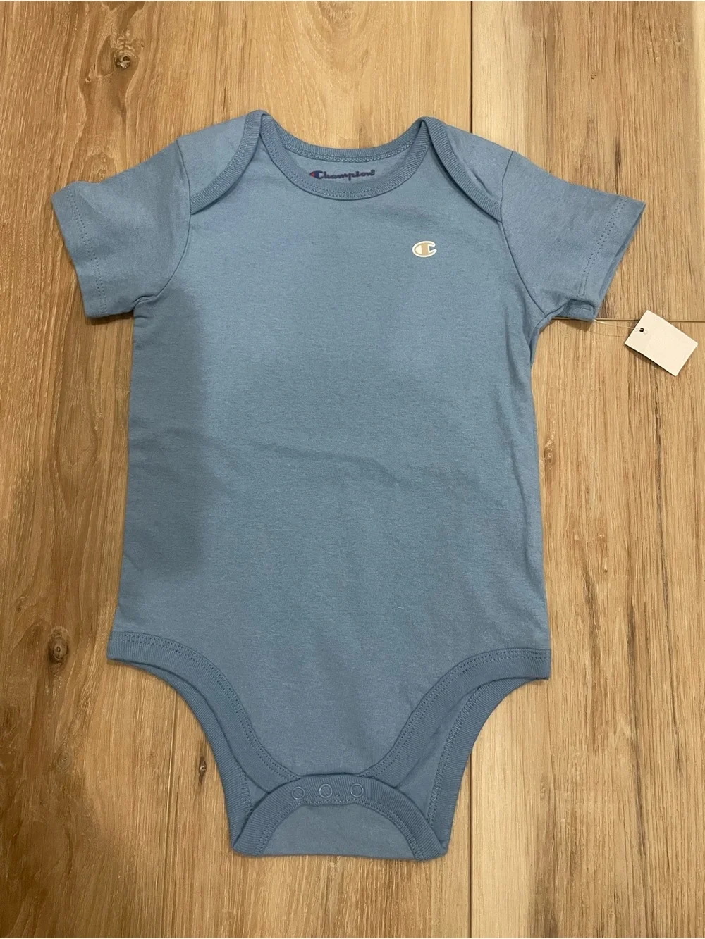 Champion Baby Bodysuit Set in Sage Green, White & Blue